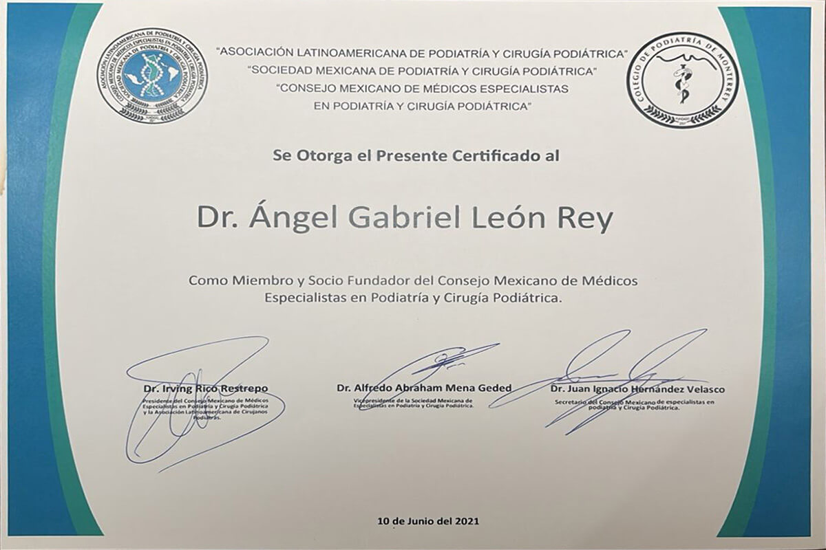 Certificado - Dr. Ángel León